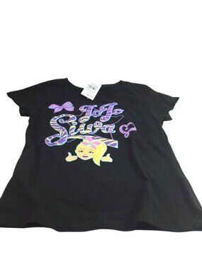 Nickelodeon Girls Graphic Tee Jo Jo Siwa Black/Multi  Size M 7-8 NWT